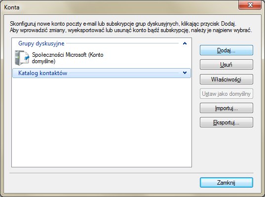 Konfiguracja konta e-mail w Windows Live Mail Konfiguracja konta e-mail w Windows Live Mail