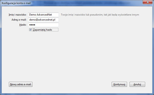 Konfiguracja konta e-mail w Mozilla Thunderbird Konfiguracja konta e-mail w Mozilla Thunderbird